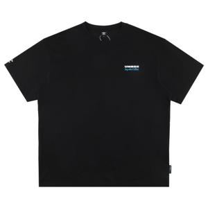 엄브로 아이스코튼 듀라론 쿨링 레터링 반팔 티셔츠 UQ221CRS66BLK