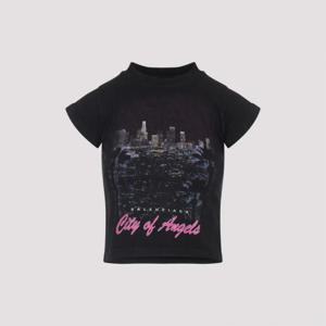 발렌시아가 반팔 티셔츠 807341 TSVR5 1041 FADED WASHED BLACK