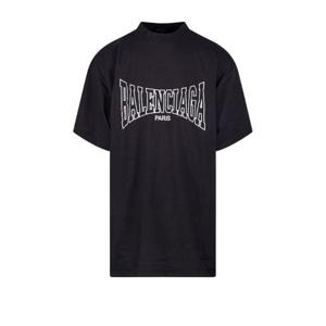 Balenciaga Paris 로고 프린트 오버사이즈 티셔츠 787349TRVH5 8190 TP934780986