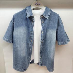 JCB HC06 루즈핏 브러쉬  워싱 데님 셔츠 JBK1U361BSN