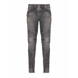 [BALMAIN] 라프리마 남성 스트레이트 레그 슬림핏 바이커 팬츠 인 데님 FH1MG115DF829AZ Grey /8