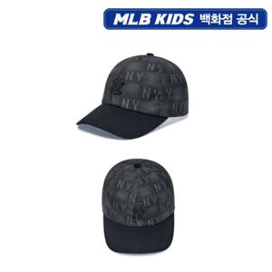 [MLB키즈PG] 워싱 DTP 모노그램 볼캡 (7ACPM045N-50BKS)