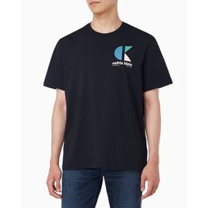 [캘빈클라인 진]남성 CK 이지핏 바우하우스 로고 반팔 티셔츠 블랙 4RC827G (4RC827G-UB1)