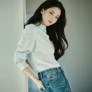 [지오다노]여자 345510 코튼린넨 긴팔셔츠