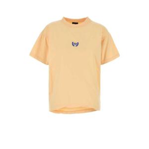 BALENCIAGA 파스텔 오렌지 코튼 오버사이즈 티셔츠 826344TSVC9 7672
