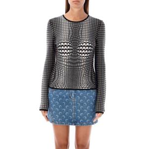 마린세르 스웨터 WTK041ACKNI0514 GR70 STONE GREY