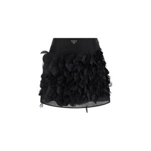 프라다 숏 스커트 P109JRSOOO1322 F0002 Black
