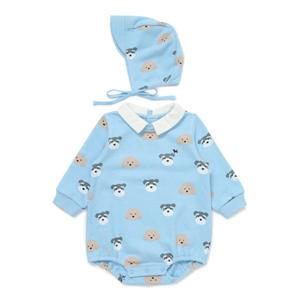 [블루독베이비8] 도기 프렌즈 바디수트 (45A1360401) (BLUEDOG BABY 유아 출산 백일 선물 도트 강아지 내복
