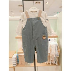 [압소바] (블루) (조카백일돌선물) 토리 오버올 세트 (A2521203)