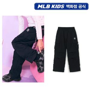 [MLB키즈PG] 걸즈 리본 카고 투웨이 우븐팬츠 (7FWPB1554-50BKS)