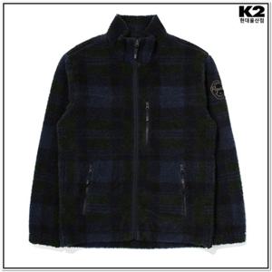 [K2] KMU23160N4 남성용 간절기 비숑 체크 플리스 자켓
