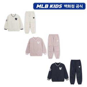[MLB키즈PG] 스트릿 베이직 쿠퍼스 로고 우븐 맨투맨세트 3종 택1 (7AS2B1156)