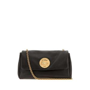 CHLOE Black leather Heritage shoulder bag CH25AS584P75 24W