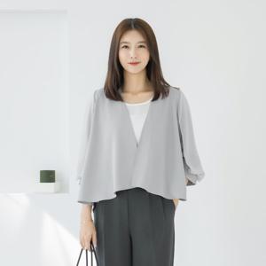 엄마옷 마담4060 쉬폰소매오픈자켓 데일리 여성 -ZJK2508001-