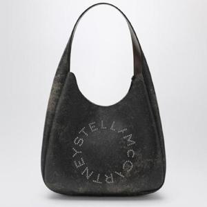 STELLA MCCARTNEY Large Hobo bag with aged effect and logo 7B0102WP0591XLSTELL-2801