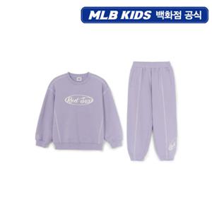 [MLB키즈PG] 스트릿 베이직 컬러 스티치 맨투맨세트 (7AS2B0454-43LDS)