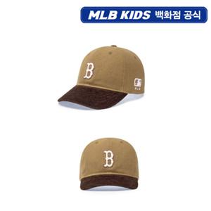 [MLB키즈PG] 코듀로이 배색 볼캡 (7ACPV105N-43CAS)