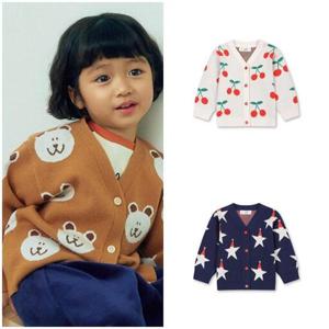 탑텐키즈 MKF4EC3301 공용 유아 차윤아트 스웨터 가디건