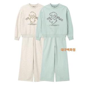 레노마키즈 R2435T161P261 주니어 여아 강아지 상하복 세트