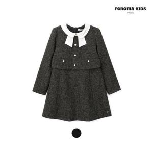 레노마키즈 R2431O610 여아 일체형 트위드 원피스