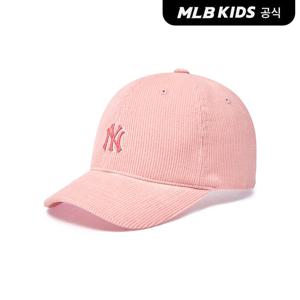 [MLB키즈 공식] 25FW 코듀로이 컬시브 레터링 볼캡 NY (L.Pink) 7ACPB0156-50PKL