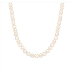 미니골드 14K 페이 담수 진주 목걸이 6mm NJCM4029