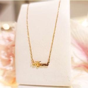 미니골드 18K 미니네임 이니셜목걸이 7자 8자 MPJ00005-1