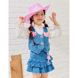 [프렌치캣] Denim 수술 조끼 Q44DAV010