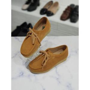 한슈 세이브존06 리얼가죽 스웨이드 스티치 통굽 로퍼 3cm HS775167sh