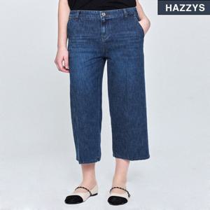 [25SS][Semi-Wide] 에센셜 여름 크롭 세미와이드 밴딩 데님 팬츠 HSPA5BC81 HSPA5BC81
