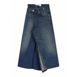 [JUNYA WATANABE] 라프리마 여성 니 Length 미디 X Levis Strauss Gonna 인 데님 로고 JOS201S251 Blue /8