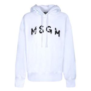 MSGM 로고 시퀸 장식 드로스트링 후드티 3542MDM99237999 01 TP944008077