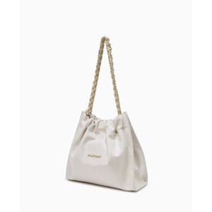 [JILLSTUART ACC][25SS]JABA5E162IV [코코체인] 아이보리 골드 장식 드로우스트링 체인숄더백 M