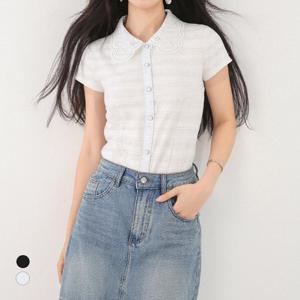 [클라셰]클라셰 레이스카라비즈블라우스_B5M1068