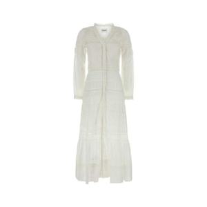 ISABEL MARANT ETOILE 화이트 코튼 다니바 드레스 RO0723FAC1J15E 20WH