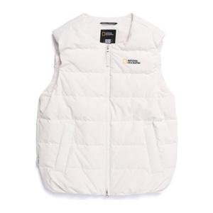[3만원 할인] N254UDV920 헤론 U넥 경량 구스다운 베스트 CRYSTAL BEIGE