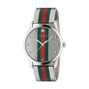 구찌 YA126284 G타임리스 남성 메탈 쿼츠 42mm