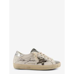 [GOLDEN GOOSE] 라프리마 여성 스니커즈 슈퍼스타 클래식 위드 List 레더 로우탑 GWF00101 F00466182326 화이트 실버 /12