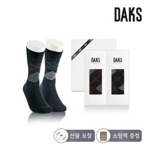 닥스양말 신사 장목 원색다이아 2족세트 24342