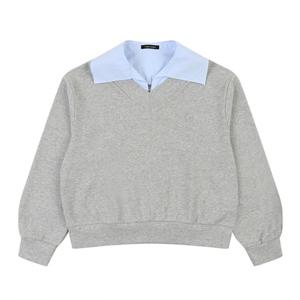 [코데즈컴바인] 카라 배색 맨투맨 (CJA-TS302W1)