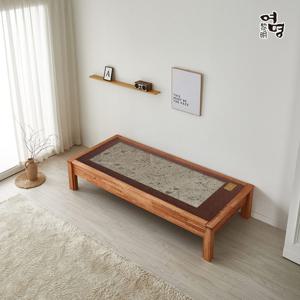 여명흙침대 더참죽 그린맥반석 쇼파 카우치 원목 돌평상