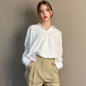 [파슨스] White.Half Shirt Blouse    [PW2R2BL07]