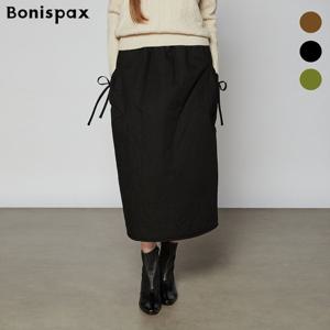 [보니스팍스(여성의류)]H라인 리본 패딩 스커트 (XOCSK002M0)