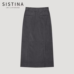 [SISTINA] 인기 코듀로이 H라인 스커트_AWWSKO41050_DG