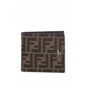 [FENDI] 라프리마 남성 지갑 purses Ff 바이폴드 패브릭 7M0169ALWKF0L3T Brown /8