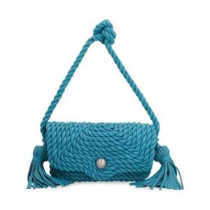 BOTTEGA VENETA 보테가 베네타 브레이드 블루 숄더백 372215