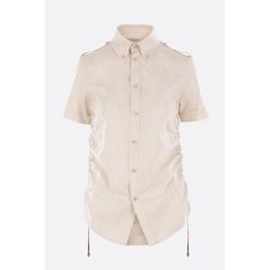 BURBERRY short-sleeve shirt in striped silk 8108159C2713
