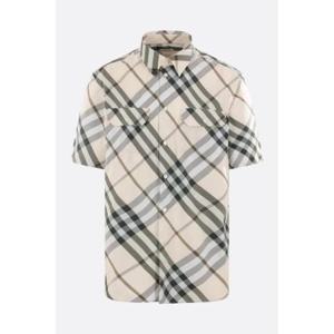 BURBERRY 체크 포플린 반소매 셔츠 8087325A5686