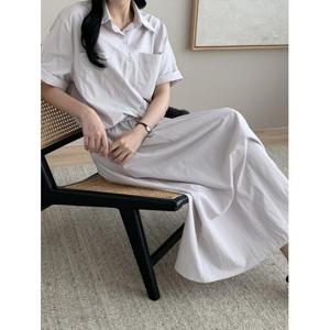 [카라]KARRA 포켓롤업셔츠+스커트SET_A5M0443