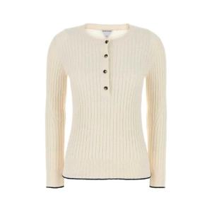 BOTTEGA VENETA Ivory bouclA top 831455V5M40 9000